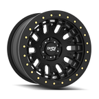 Dirty Life DT-3 17X9 6x139.7 -12 Offset - Satin Black w/ Simulated Beadlock