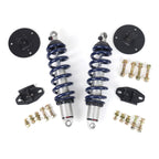 Front HQ Coil-Overs For 2019-2024 Silverado / Sierra 1500 4WD 2 Inch Lowering Pair Of Rebound Adjustable Shock s Springs Spring Mounts And Delrin Spring Washers Ridetech