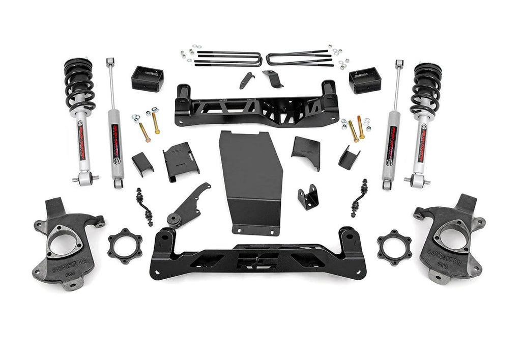 5 Inch Lift Kit Cast Steel N3 Struts Silverado/Sierra 1500 (14-18 & Classic) Rough Country