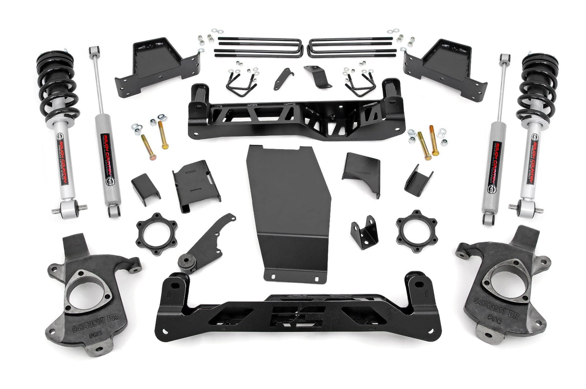 6 Inch Lift Kit Cast Steel N3 Struts Silverado/Sierra 1500 (14-18 & Classic) Rough Country