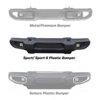 Baja Designs 2018 Wrangler JL Squadron Sport Series Fog Pocket Kit