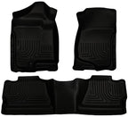 Husky Liners 07-12 Chevy Silverado/GMC Sierra Crew Cab WeatherBeater Combo Black Floor Liners