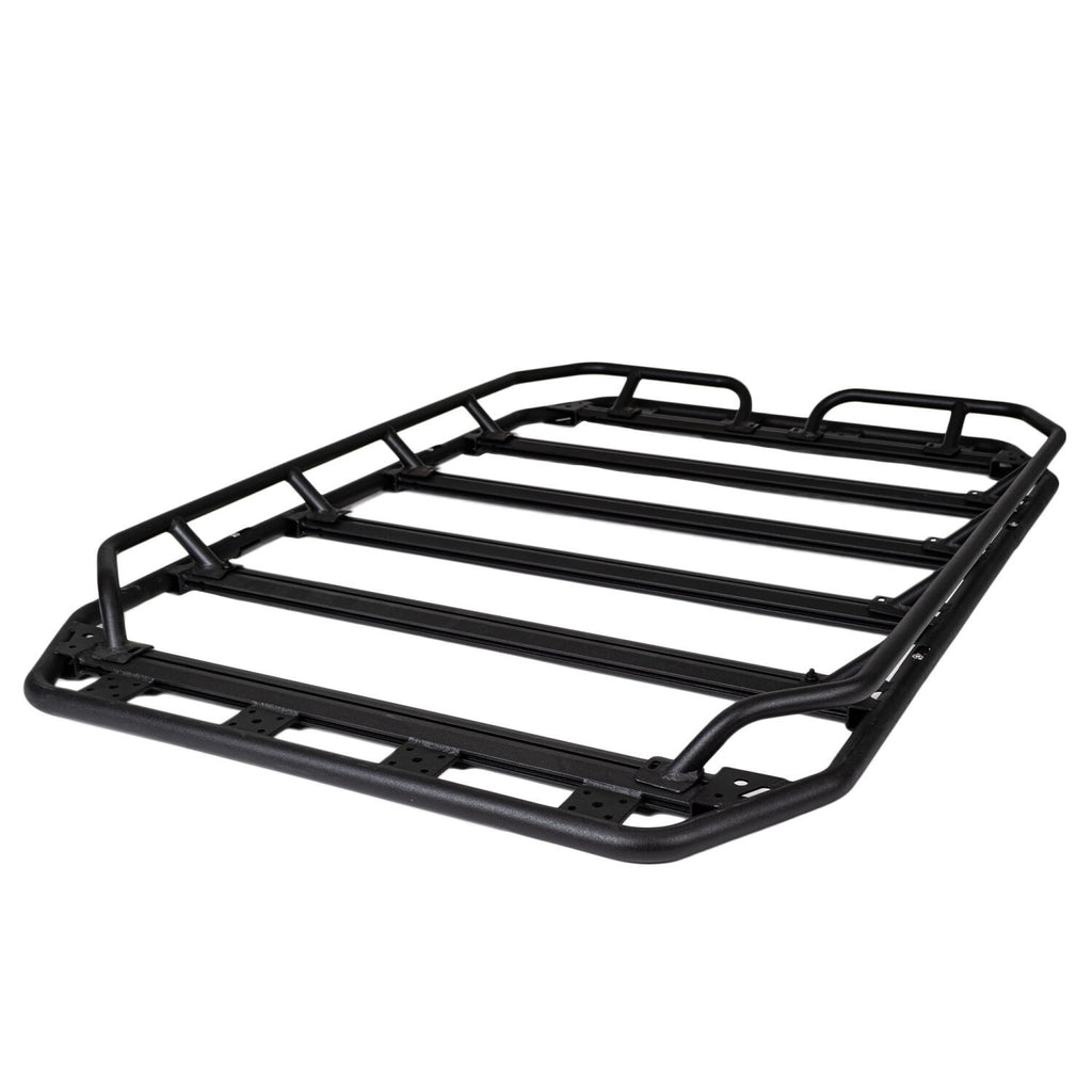 SRM300 60 Inch Long Flat Platform Rack With Hot Rod Rail Kit Textured Black Go Rhino