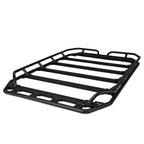 SRM300 60 Inch Long Flat Platform Rack With Hot Rod Rail Kit Textured Black Go Rhino
