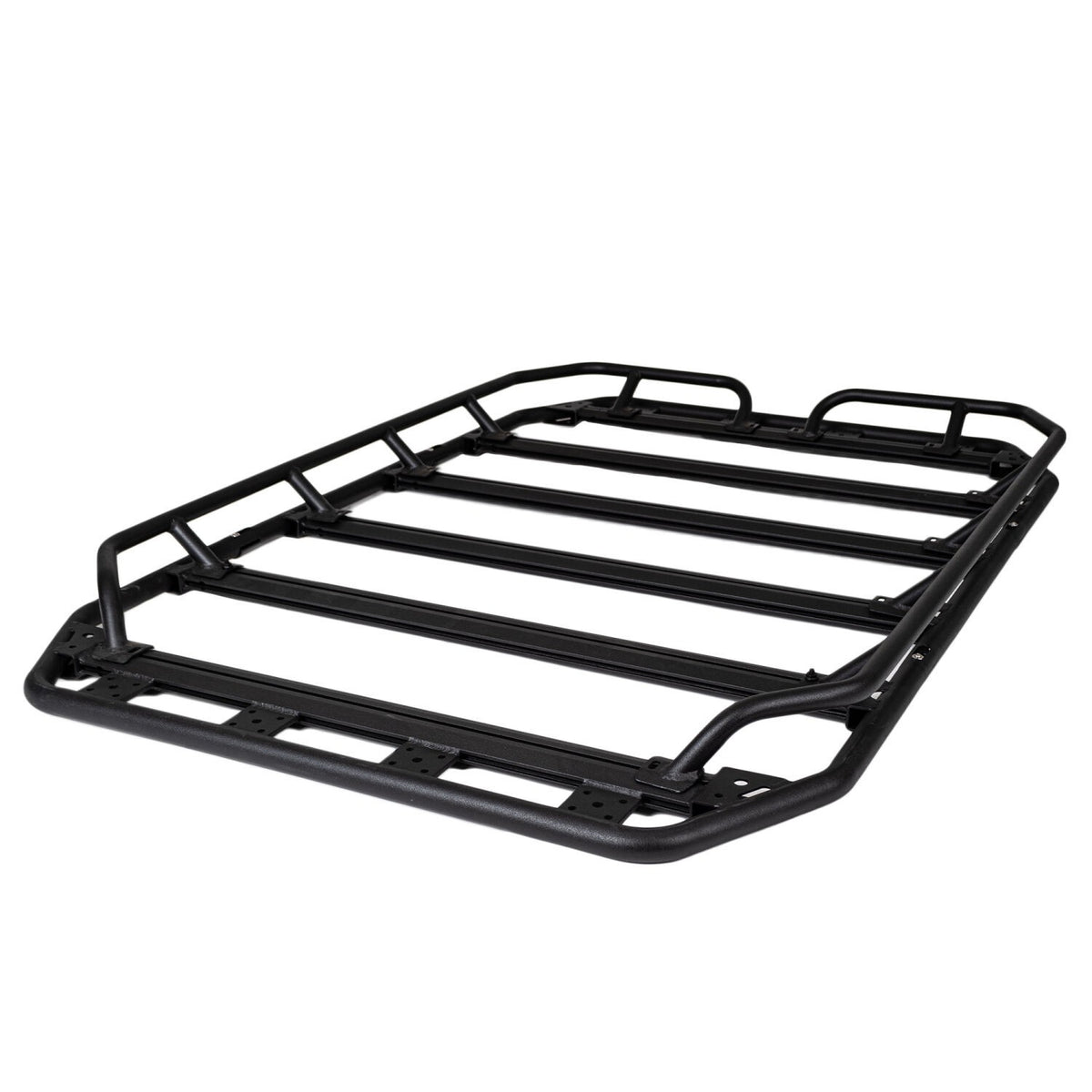 SRM300 60 Inch Long Flat Platform Rack With Hot Rod Rail Kit Textured Black Go Rhino