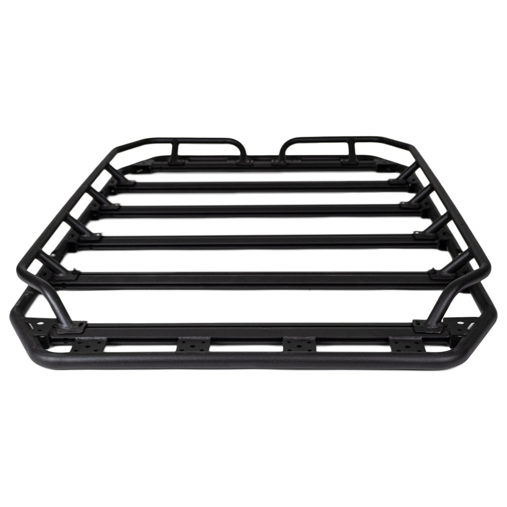 SRM300 60 Inch Long Flat Platform Rack With Hot Rod Rail Kit Textured Black Go Rhino
