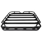 SRM300 60 Inch Long Flat Platform Rack With Hot Rod Rail Kit Textured Black Go Rhino