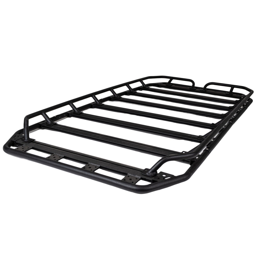 SRM300 80 Inch Long Flat Platform Rack With Hot Rod Rail Kit Textured Black Go Rhino