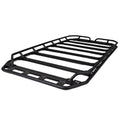 SRM300 80 Inch Long Flat Platform Rack With Hot Rod Rail Kit Textured Black Go Rhino