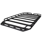 SRM300 80 Inch Long Flat Platform Rack With Hot Rod Rail Kit Textured Black Go Rhino