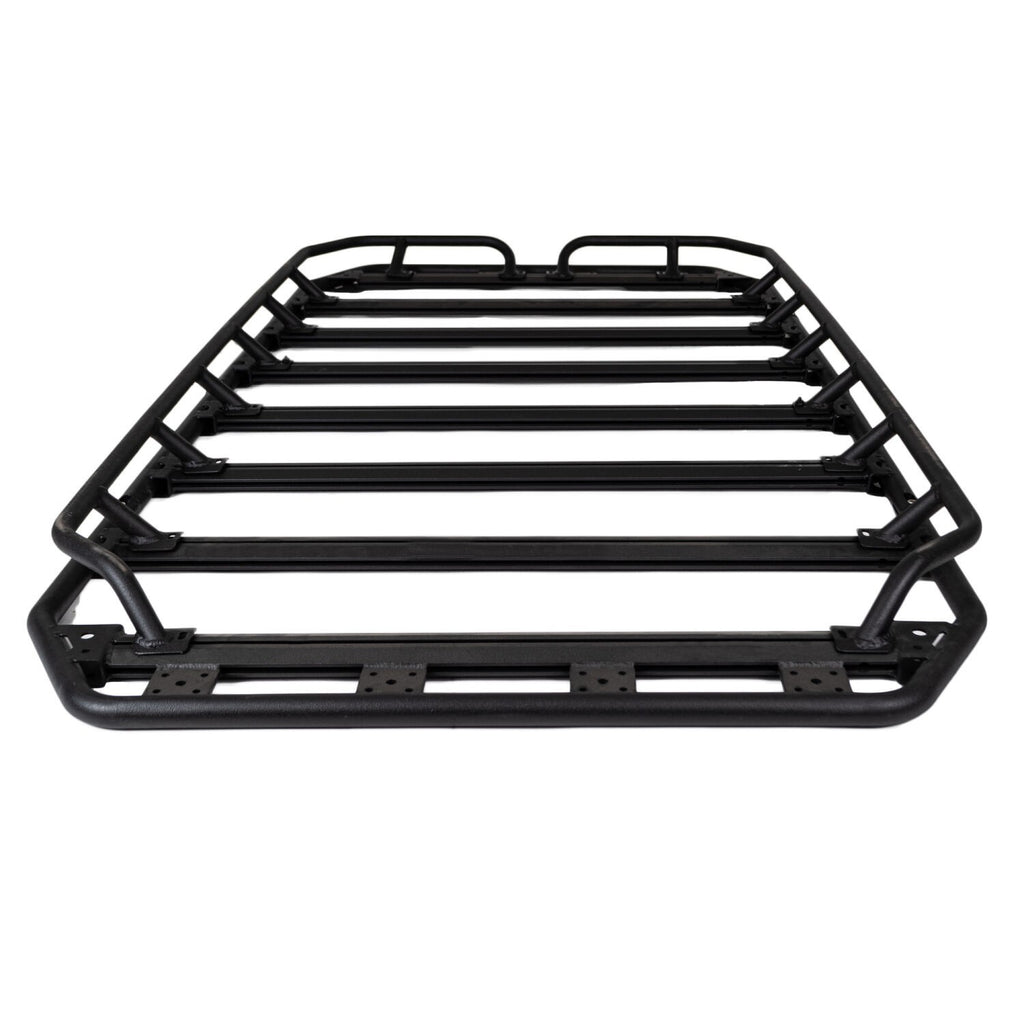 SRM300 80 Inch Long Flat Platform Rack With Hot Rod Rail Kit Textured Black Go Rhino