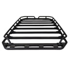 SRM300 80 Inch Long Flat Platform Rack With Hot Rod Rail Kit Textured Black Go Rhino