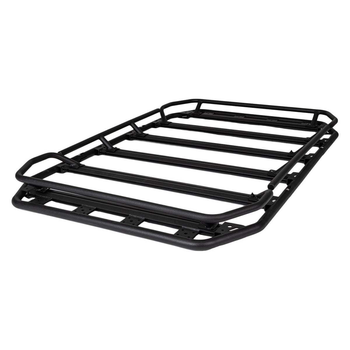 SRM300 60 Inch Long Flat Platform Rack With Trail Rail Kit Textured Black Go Rhino