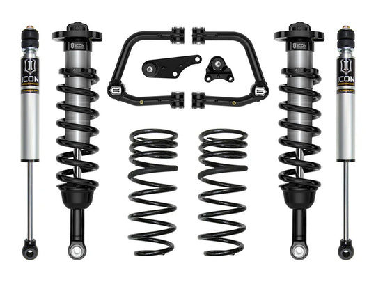 ICON 2024-2025 Toyota Tacoma 1.25-3" Lift, Stage 2 Suspension System, Tubular, Triple Rate Rear Springs