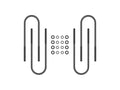 2011-2025 Ford F-250/F-350 Super Duty Rear 15 Inch U-Bolt Kit Icon Vehicle Dynamics