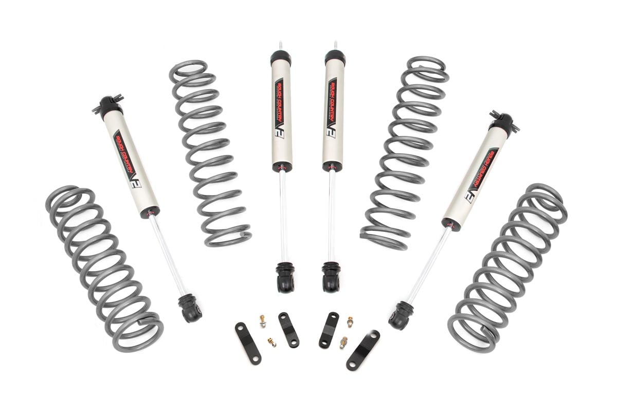 2.5 Inch Lift Kit Coils V2 Jeep Wrangler JK 4WD (2007-2018) Rough Country