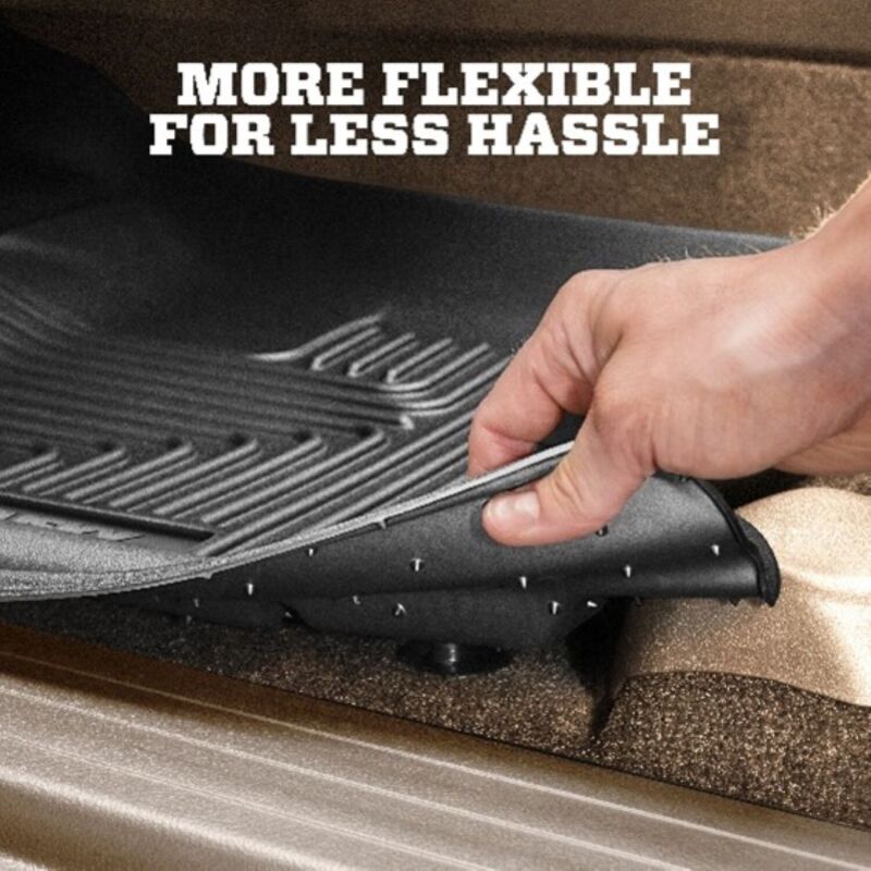 Husky Liners 2018 Toyota Tacoma Double Cab WeatherBeater Black Front Floor Liners