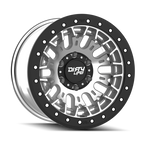 Dirty Life DT-3 17X9 6x139.7 -12 Offset - Machined Finish w/ Simulated Beadlock