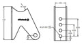 Tri Link Axle Bracket Uncoated For 3 Inch Axle Housing Ridetech