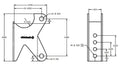 Parallel 4-Link Axle Bracket Uncoated For 3 Inch Axle Housing Ridetech