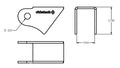 Tri Link Frame Rod End Bracket Mustang Ridetech