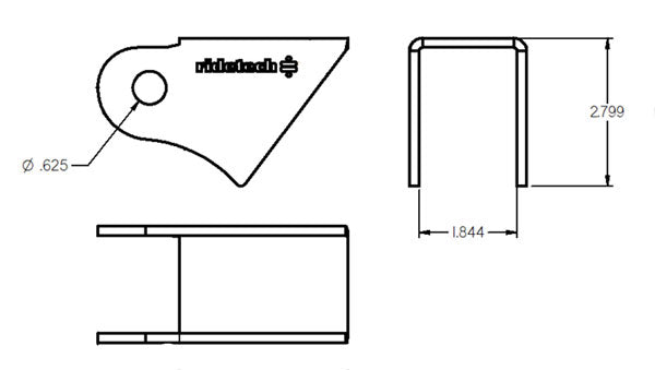 Tri Link Frame Rod End Bracket Mustang Ridetech