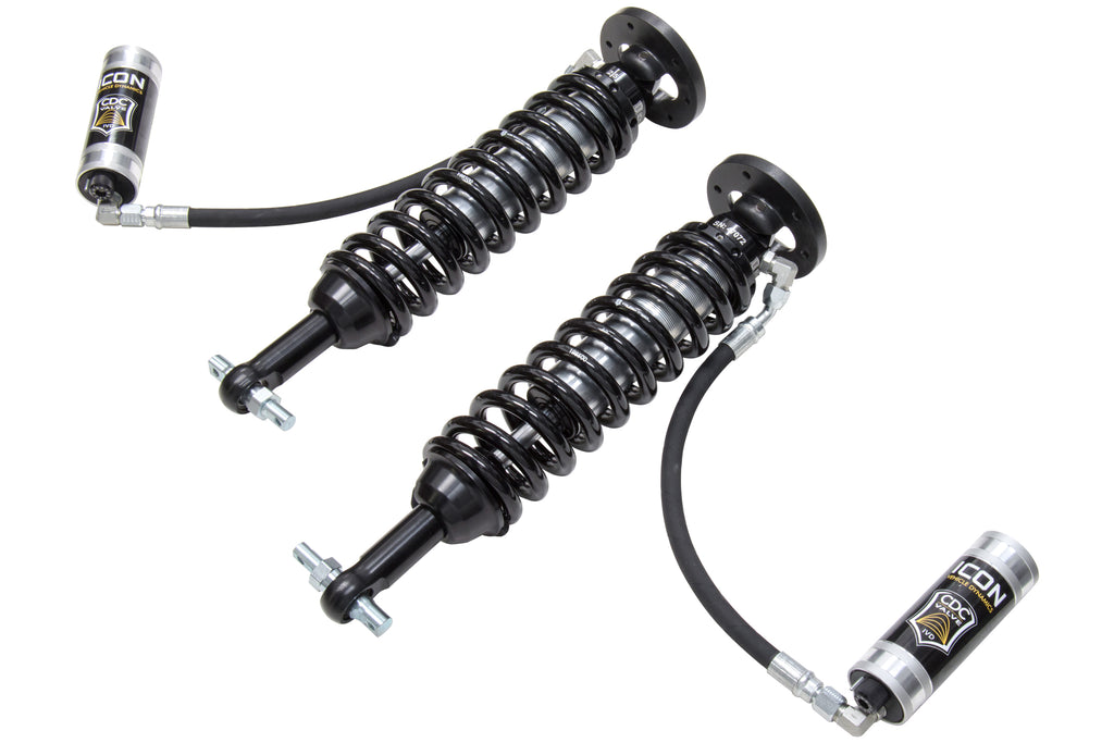 2014 Ford F-150 4WD 1.75-2.63 Inch Lift Front V.S. 2.5 Series Coilover Kit Remote Reservoir W/ CDCV Icon Vehicle Dynamics