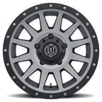 ICON Compression 17x8.5 5x150 25mm Offset 5.75in BS 110.1mm Bore Titanium Wheel