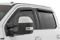 Side Window Deflectors Tape On Rain Guard Ford F-150/Lightning/F-250/F-350/Raptor (15-26) Rough Country