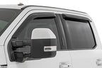 Side Window Deflectors Tape On Rain Guard Ford F-150/Lightning/F-250/F-350/Raptor (15-26) Rough Country