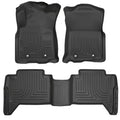 Weatherbeater - Front and 2nd Seat Floor Liners Black 18-23 Toyota Tacoma Husky Liners