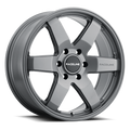 Aluminum Wheels 20x9 Addict 942GS Greystone Gray Multi Spoke 18 Offset 5 on 139.7 Bolt Pattern 106.5 Bore Raceline