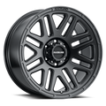 Aluminum Wheels 16x8 Outlander 944B Satin Black 0 Offset 8 on 165.1 Bolt Pattern 125.2 Bore Raceline