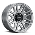 Aluminum Wheels 17x8.5 Outlander 944GS Greystone Gray 18 Offset 5 on 139.7 Bolt Pattern 106.5 Bore Raceline