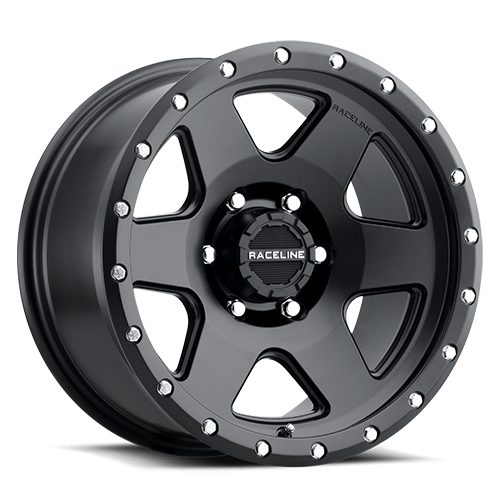 Aluminum Wheels 18x8 Boost 946B Satin Black 6 Spoke 35 Offset 6 on 120 Bolt Pattern 67.1 Bore Raceline