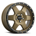 Aluminum Wheels 18x9 Boost 946BZ Satin Bronze 6 Spoke -12 Offset 5 on 139.7 Bolt Pattern 107.95 Bore Raceline