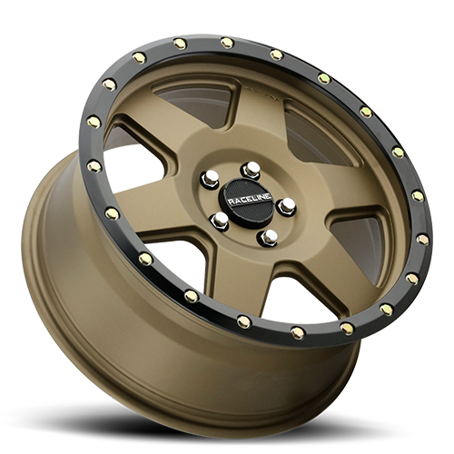 Aluminum Wheels 18x9 Boost 946BZ Satin Bronze 6 Spoke -12 Offset 5 on 139.7 Bolt Pattern 107.95 Bore Raceline