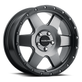 Aluminum Wheels 18x9 Boost 946G Satin Gunmetal Gray 6 Spoke 12 Offset 5 on 139.7 Bolt Pattern 107.95 Bore Raceline