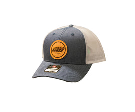 CBI Round Leather Patch Hat | Navy Heather