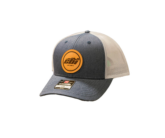 CBI Round Leather Patch Hat | Navy Heather
