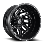 Dually Wheels 22X8.25 Triton Dually D581 8 On 165.1 Gloss Black Milled 121.5 Bore -265 Offset Mesh Spoke Outer Dually Fuel Off Road Wheels
