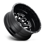 Dually Wheels 22X8.25 Triton Dually D581 8 On 200 Gloss Black Milled 142 Bore -176 Offset Mesh Spoke Outer Dually Fuel Off Road Wheels