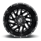 Dually Wheels 22X8.25 Triton Dually D581 8 On 200 Gloss Black Milled 142 Bore -227 Offset Mesh Spoke Outer Dually Fuel Off Road Wheels
