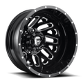 Dually Wheels 22X8.25 Triton Dually D581 8 On 210 Gloss Black Milled 154.3 Bore -195 Offset Mesh Spoke Outer Dually Fuel Off Road Wheels