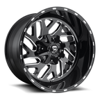 Aluminum Wheels 26X12 Triton D581 8 On 180 Gloss Black Milled 124.2 Bore -44 Offset Mesh Spoke Fuel Off Road Wheels