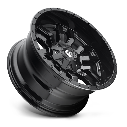 Aluminum Wheels 18X9 Sledge D596 5 On 139.7/5 On 150 Matte Black/Gloss Black Lip 110.1 Bore 1 Offset Fuel Off Road Wheels