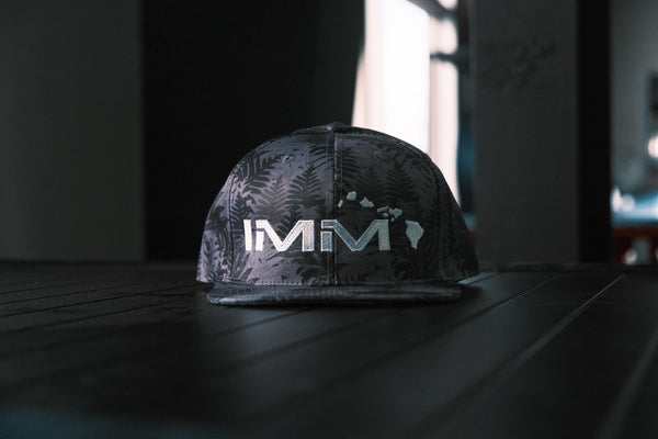 IMM Black Tropical Snapback Hat
