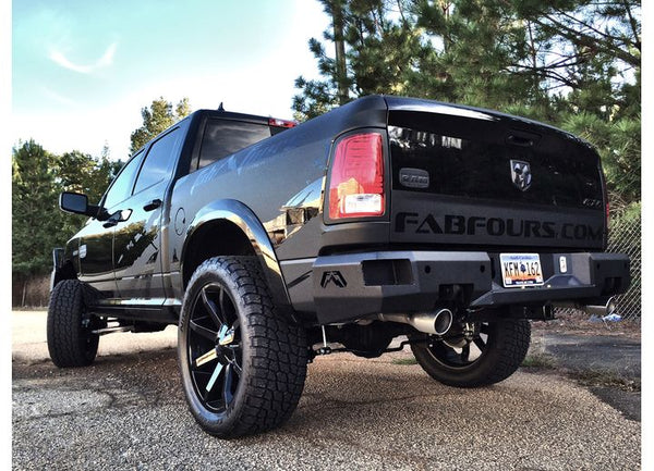 FabFour 09-18 RAM 1500/10-18 RAM 2500/3500(19 CLASSIC)HEAVY DUTY PREMIUM SENSOR REAR BUMPER MATTE BLACK