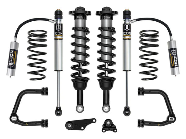 ICON 2024-2025 Toyota Tacoma 1.25-3" Lift, Stage 3 Suspension System, Tubular, Overland Rear Springs