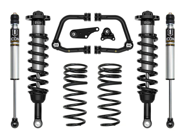 ICON 2024-2025 Toyota Tacoma 1.25-3" Lift, Stage 2 Suspension System, Tubular, Triple Rate Rear Springs